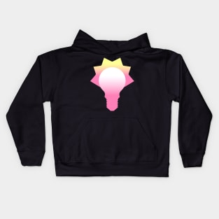 Glowing Bulb Showing Smart Idea Concept 1 Kids Hoodie